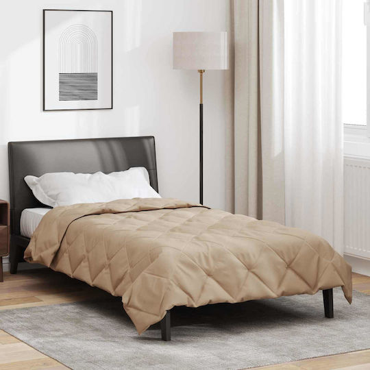 vidaXL Μονή 140x220cm Taupe #42025458 vidaXL Μονή 140x220cm Taupe #42025458