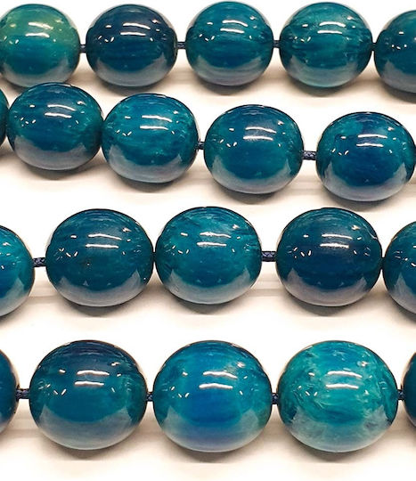 Roloi Komboloi Mastic Worry Beads with 33 Beads Turquoise 40cm