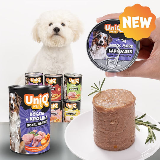 Uniq Wet Food Dogs with Rabbit 375gr