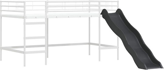 Kinderbett Hochbett Einzeln Fuchsie für Matratze 79.5x200cm