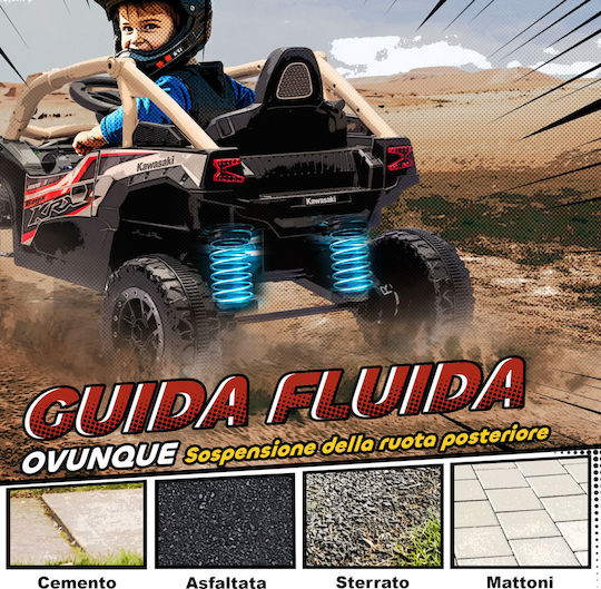 Buggy Μονοθέσιο με Τηλεκοντρόλ Licensed 12 Volt Καφέ για 3+ Ετών