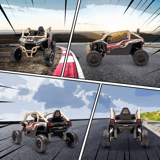 Buggy Μονοθέσιο με Τηλεκοντρόλ Licensed 12 Volt Καφέ για 3+ Ετών