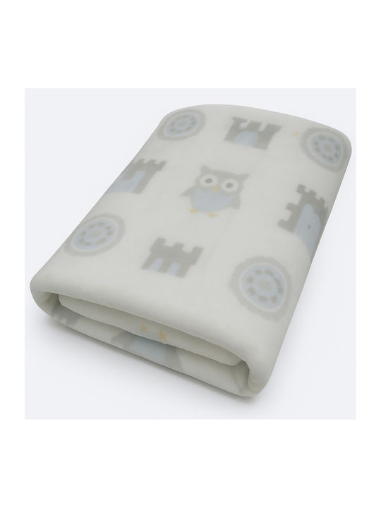 Kikka Boo Одеяло Детски пелени за пелени Owls Elephant Син Blue 80x70см.