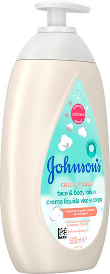 Johnson & Johnson Cottontouch Face & Body Lotion Emulsion for Hydration 500ml