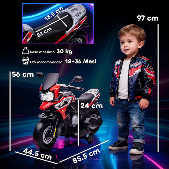 Kids Motorbike Inspired Electric 6 Volt Red