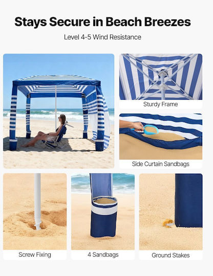 Vevor Sunshade For 5 People Blue