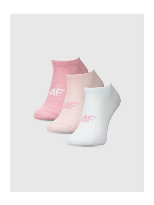 4F Kids' Ankle Socks Multicolored 3 Pairs
