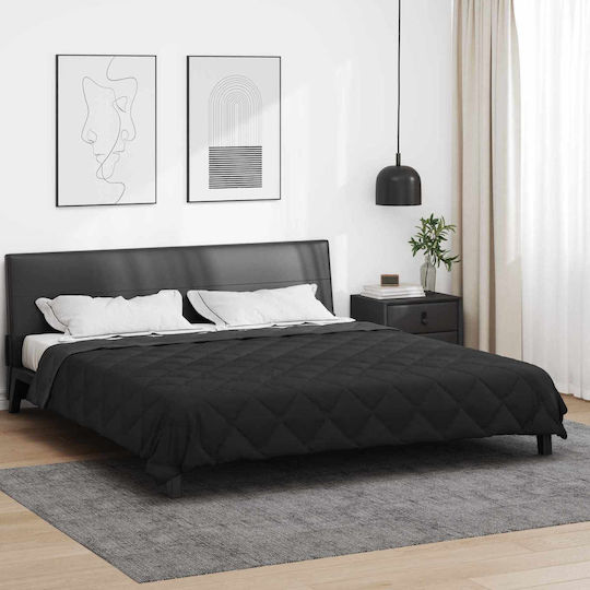 vidaXL Одеяло Двойно 200x200см. Black, Anthracite