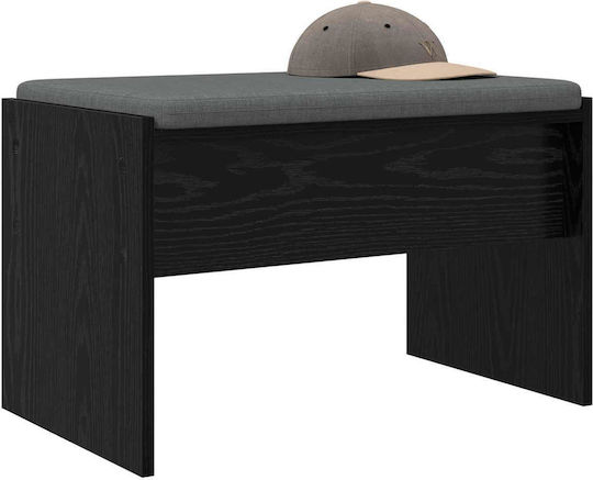 Entry Furniture with Bench Black Beech 60x38x46cm