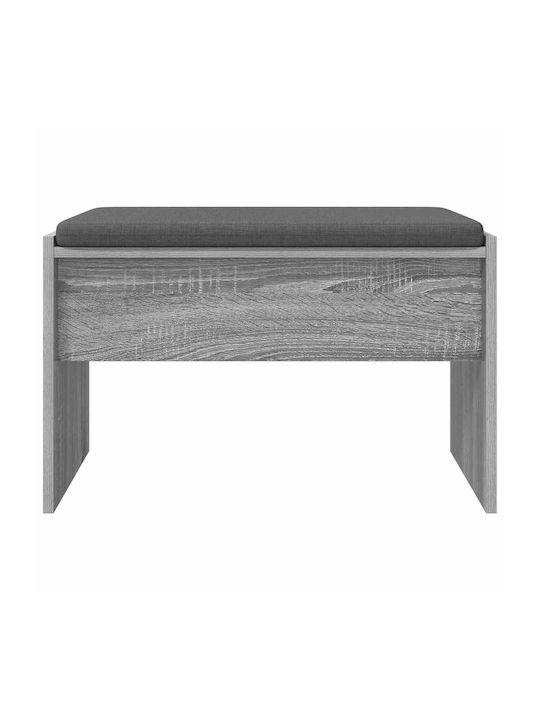 Entry Furniture with Bench Gray Sonoma 60x38x46cm