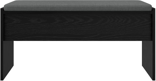 Мебел За Антре С Пейка Черна Бук 80x38x46см