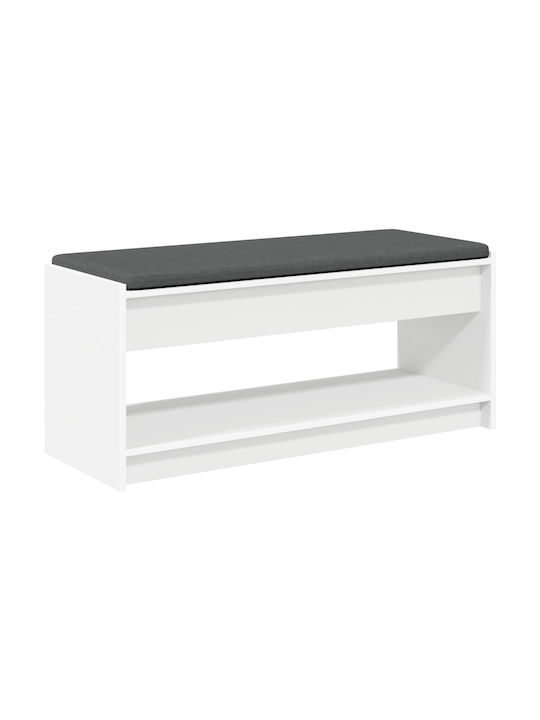 Eingangsmöbel mit Bank White 100x38x46cm