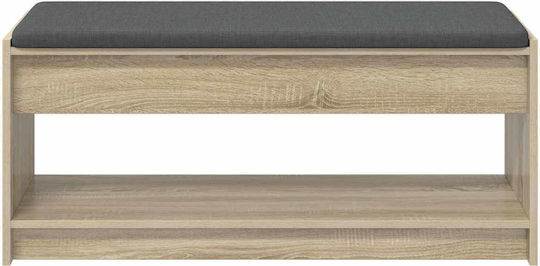 Entry Furniture with Bench Sonoma Oak 100x38x46cm