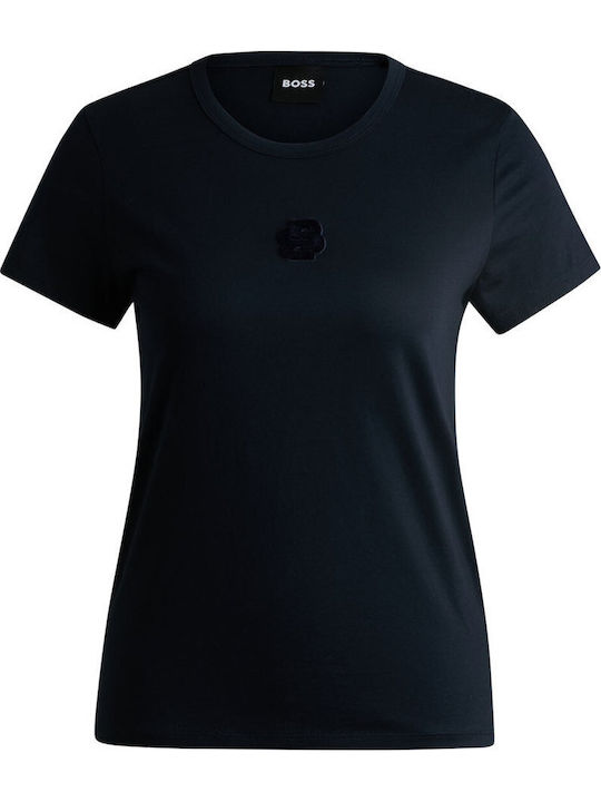 Дамска Памучна Блуза Синя Dark Blue