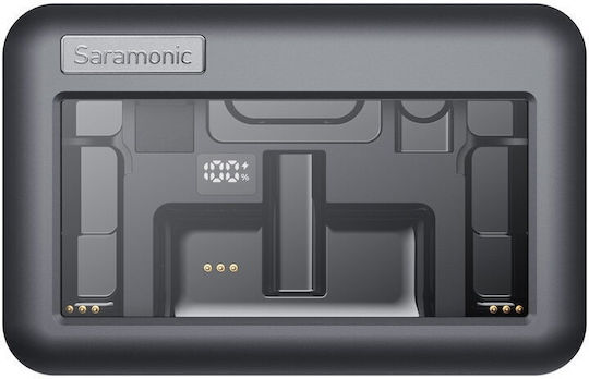 Saramonic Air-02 Set Wireless Microphone Πέτου, Clip On Journalistic in Gray Color