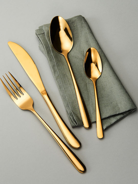 Butlers Queens Set de Tacâmuri Inoxidabil Auriu 4buc