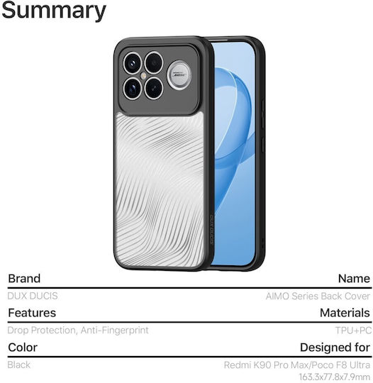 Dux Ducis Aimo Series Σκληρή Θήκη Transparent Xiaomi Poco F8 Ultra 5g
