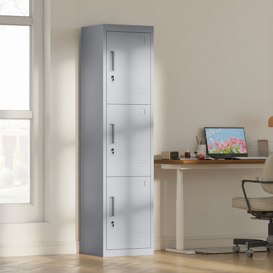 HomCom Μεταλλικό Ερμάριo 45x38x180εκ.