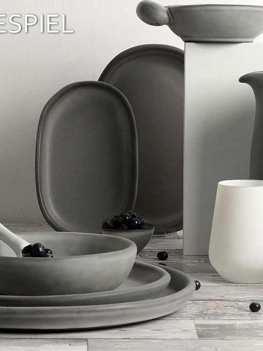 Espiel Canyon Decorative Bowl Gray 23x23x6.5cm