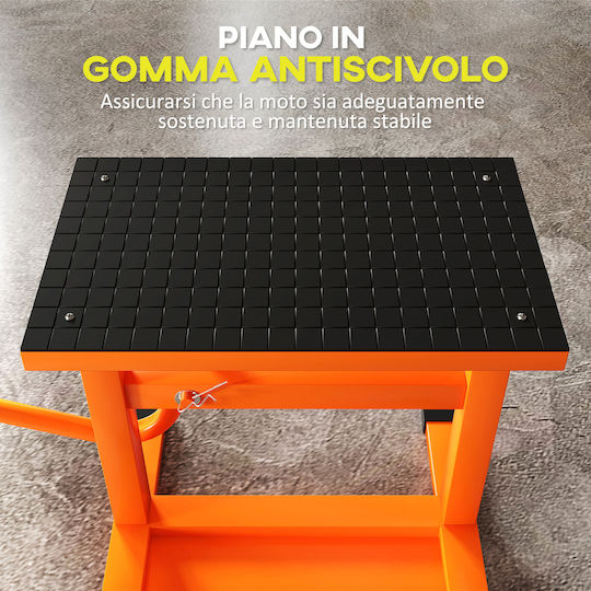 Durhand Lifting Stand Up To 150 Kg Metal Rubber Surface Crank 48x34x43 Cm Orange C30-011v00og