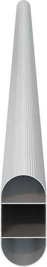 Ράβδος Ντουλάπας 12 Pcs Ασημί 764 X 15 X 29 Mm 864890 Ασήμι