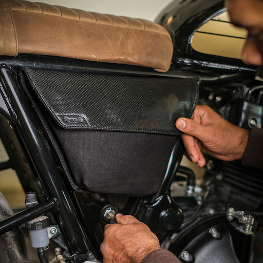 Trip Machine Motorcycle Soft Bags Bag for Rails Waterproof Black