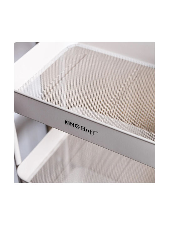 KING Hoff Tabletop Rotating Spice Rack Beige