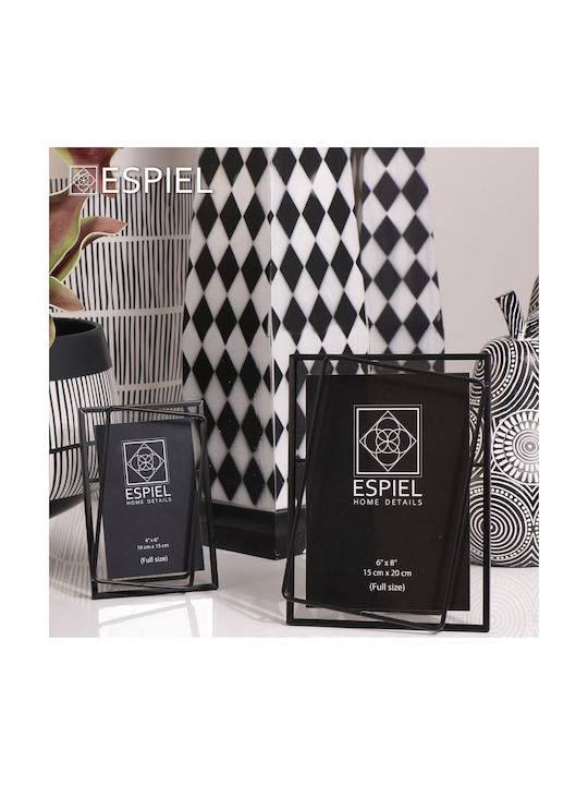 Espiel Metallic Photo Frame With Black Frame
