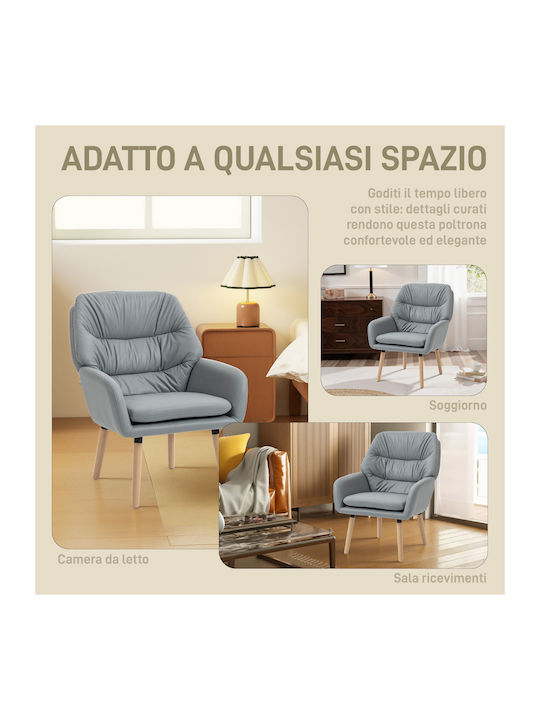 Armchair Gray 68x74x89cm