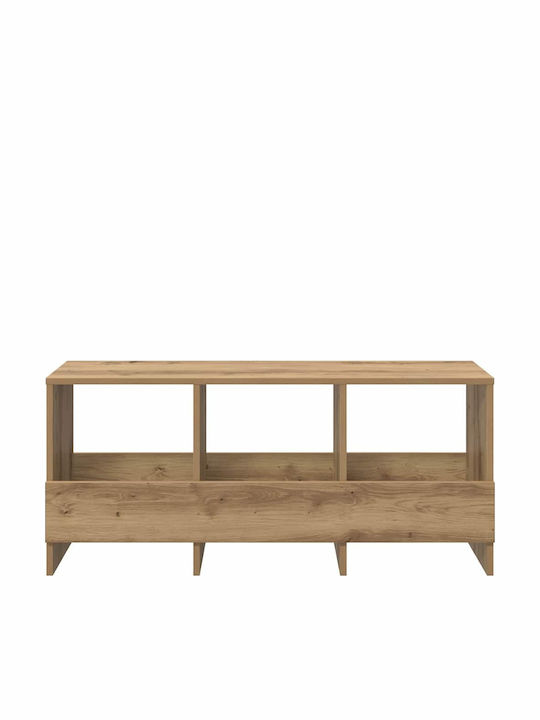 vidaXL PU Magazine Rack Brown 45x30x102cm