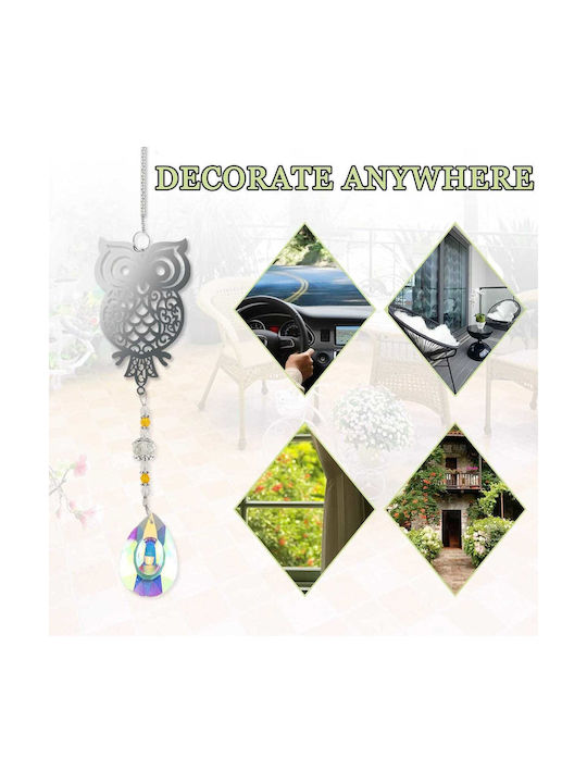 Hanging Wall Decor Multicolour Glass 5 Pieces (Various Designs)