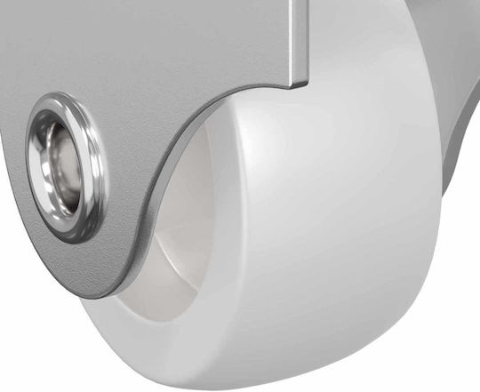 vidaXL Ροδάκι Επίπλου Λευκό 4.2x1.15x2.9cm 2τμχ