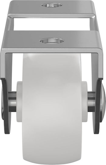 vidaXL Ροδάκι Επίπλου Λευκό 4.2x1.15x2.9cm 2τμχ