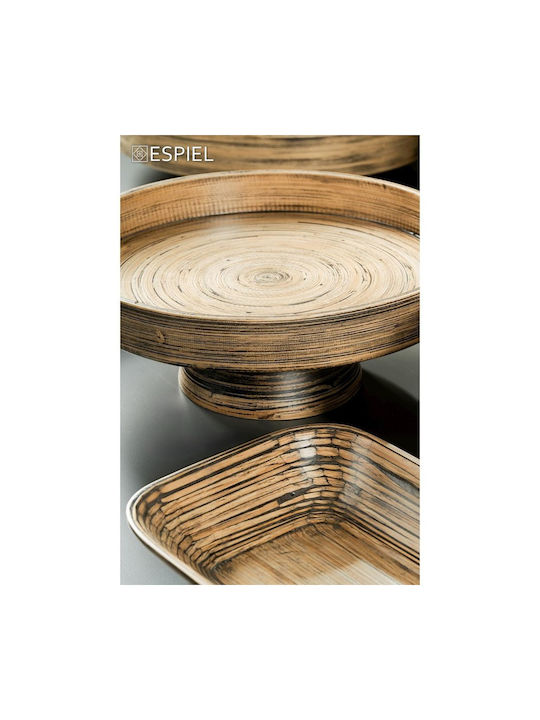 Espiel Bali Dip Serving Bowl Round made of Bamboo Brown with Diameter 30cm