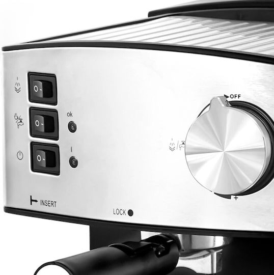 Lexical Μηχανή Espresso 850W Πίεσης 9bar Καφέ LEM-0602