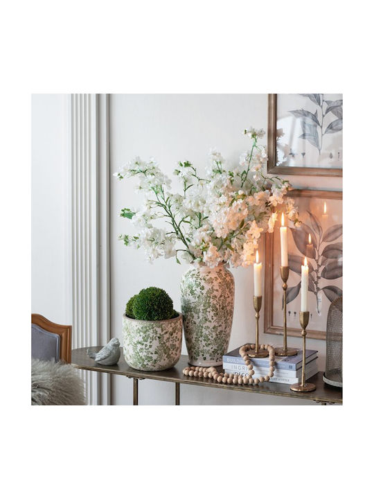 Artekko Decorative Vase Aurelion White 19.5x19.5x37cm