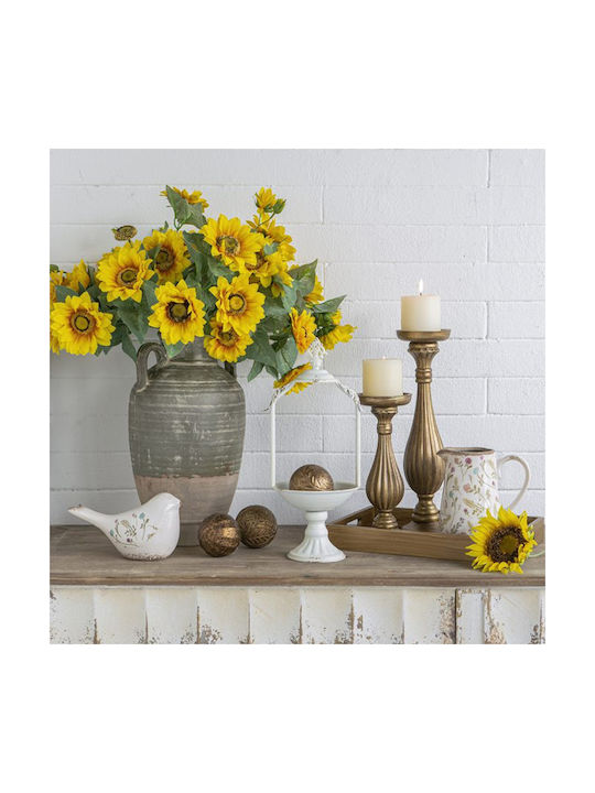 Artekko Decorative Vase Aging White 16x11.5x18cm