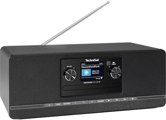 Technisat Ηχοσύστημα 2.0 DigitRadio 372 CD BT 0000/5101 με CD Player και Bluetooth Μαύρο