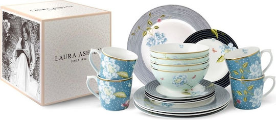 Laura Ashley Σερβίτσιο Πιάτων από Πορσελάνη Πολύχρωμο 16τμχ Laura Ashley Σερβίτσιο Πιάτων από Πορσελάνη Πολύχρωμο 16τμχ