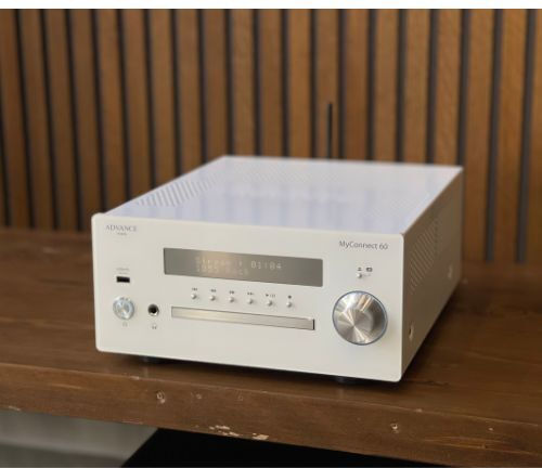 Advance Paris Sound System 2 Paris + All in One System IC-ADVKC100LW+ADVMYCONNECT60W 30W with CD Player and WiFi White