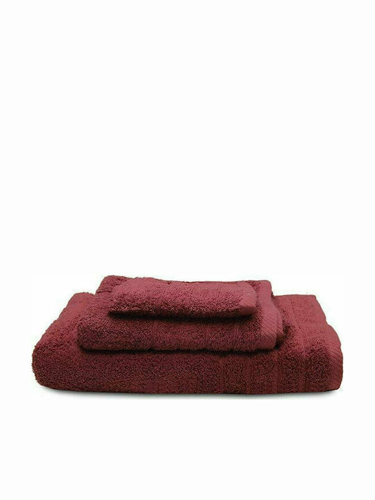 Sunshine Hand Towel Dory 30x50cm 12 Bordeaux Weight 600gr/m²
