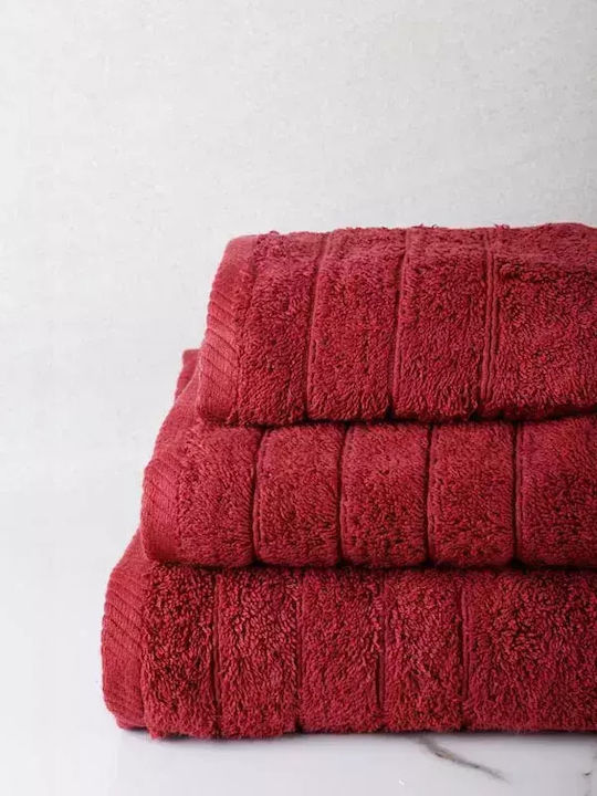 Sunshine Hand Towel Dory 30x50cm 12 Bordeaux Weight 600gr/m²