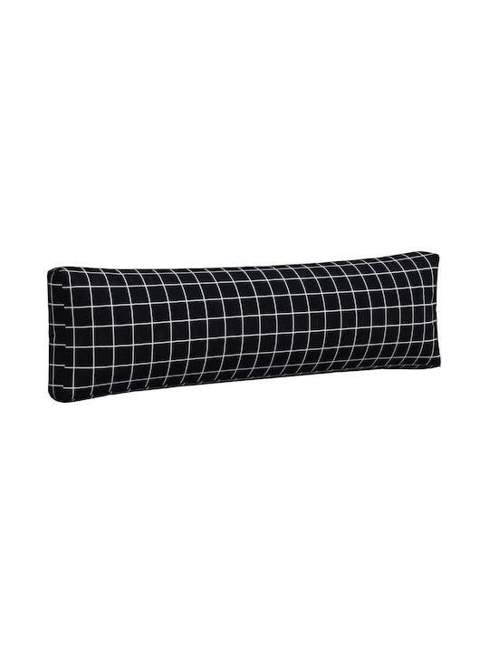 vidaXL Waterproof Bench Cushion for Pallet with Backrest Oxford Black 2 Pieces 110x50cm