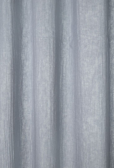 Calma House Curtain with Tab Top Fray Blue 140x280cm