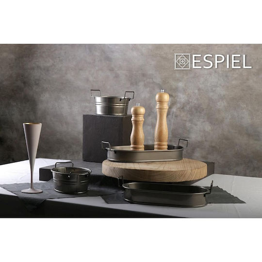 Espiel Διακοσμητικό Μπωλ Μεταλλικό 16x7.5cm