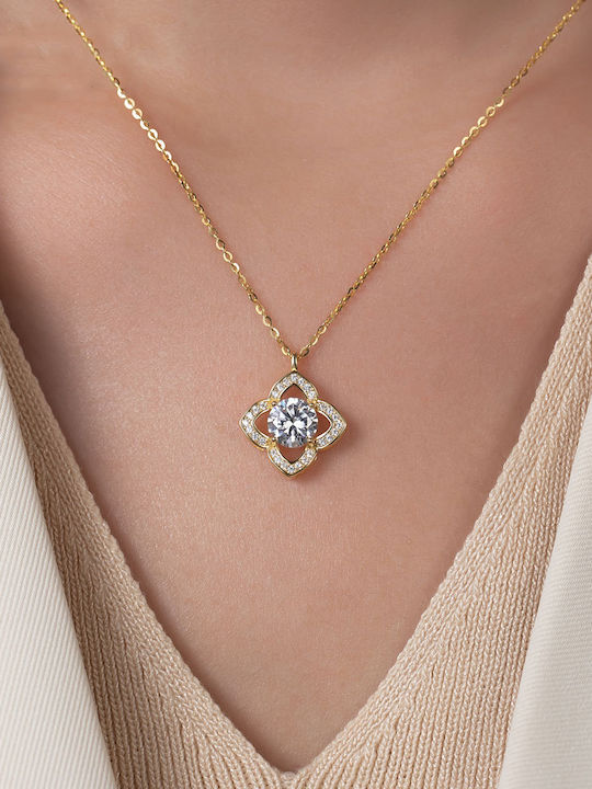 Necklace Made of Gold Plated Silver