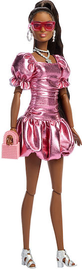 Barbie Deluxe Style - Metallic Pink Dress Păpușă pentru 3+ ani+ Ani