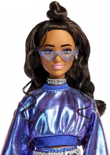 Barbie Deluxe Style - Metallic Blue Dress Doll for 3+ years+ Years