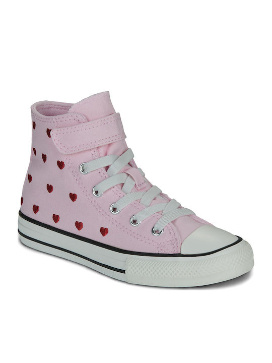 Chuck Taylor All Star Chuck Taylor All Star Kinder Sneakers Hoch mit Klettverschluss Rosa