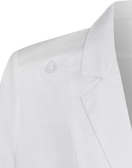 bwell Women's White Medical Dressing Gown
